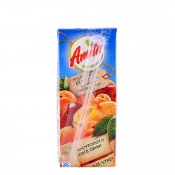   ΑΜΙΤΑ ΦΡΟΥΤΟΠΟΤΟ ΠΟΡΤΟΚΑΛΙ,ΒΕΡΙΚΟΚΟ & ΜΗΛΟ 250ml